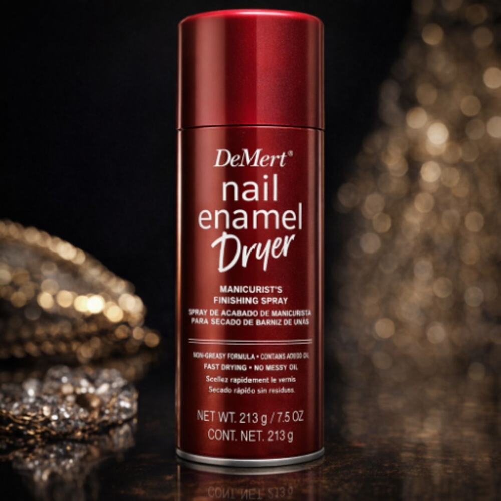 DeMert Nail Enamel Dryer Spray Fast Drying Finishing Spray 7.5 Ounce (221ml) NEW